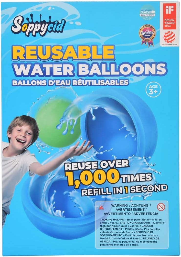 12Pcs Reusable Water Balloons, Pool Beach water Toys for Boys and Girls, Outdoor Summer Toys for Kids Ages 3-12 Nirvana Guru