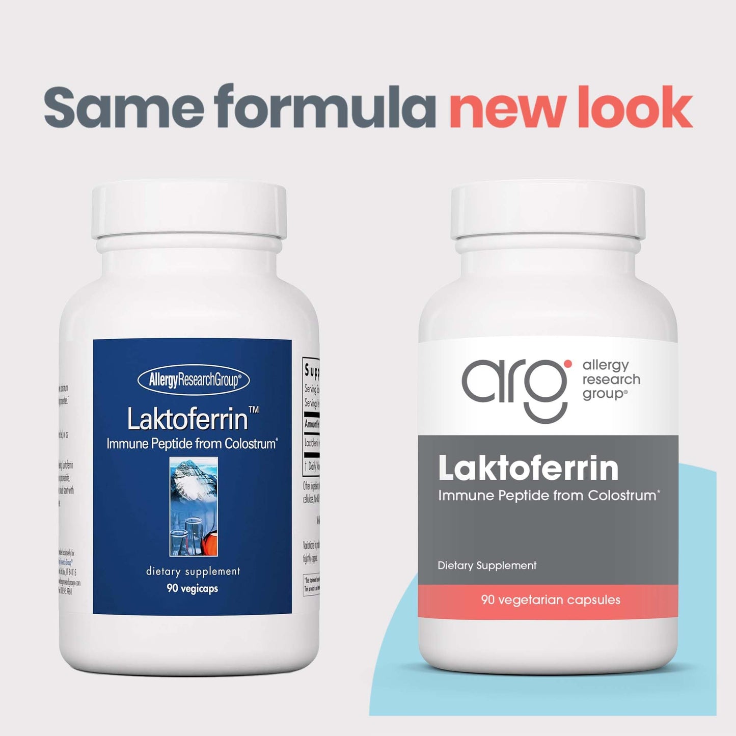 Allergy Research Group Laktoferrin Supplement - Lactoferrin Supplements 350mg, Bovine Colostrum, Immune Peptide, Iron Supplements, Vegicaps - 90 Count Nirvana Guru
