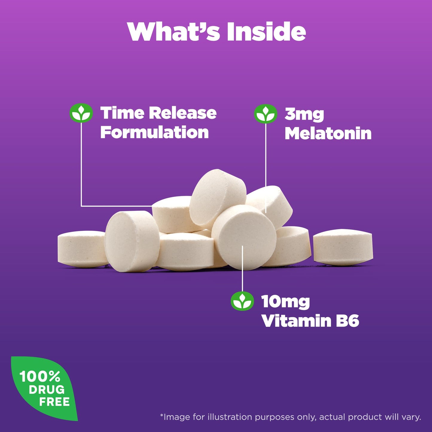Natrol Melatonin 3 mg Time Release, Dietary Supplement to Minimize Wake Ups, Nighttime Sleep Aid, 100 Tablets, Up to a 100 Day Supply Nirvana Guru