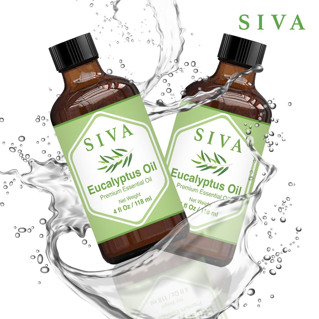 SIVA Lavender Essential Oil - 4 Fl Oz – Natural Lavender Oil - for Diffuser, Face, Skin Care, Aromatherapy, Hair Care, Scalp and Body Massage - with Dropper - Nirvana Guru