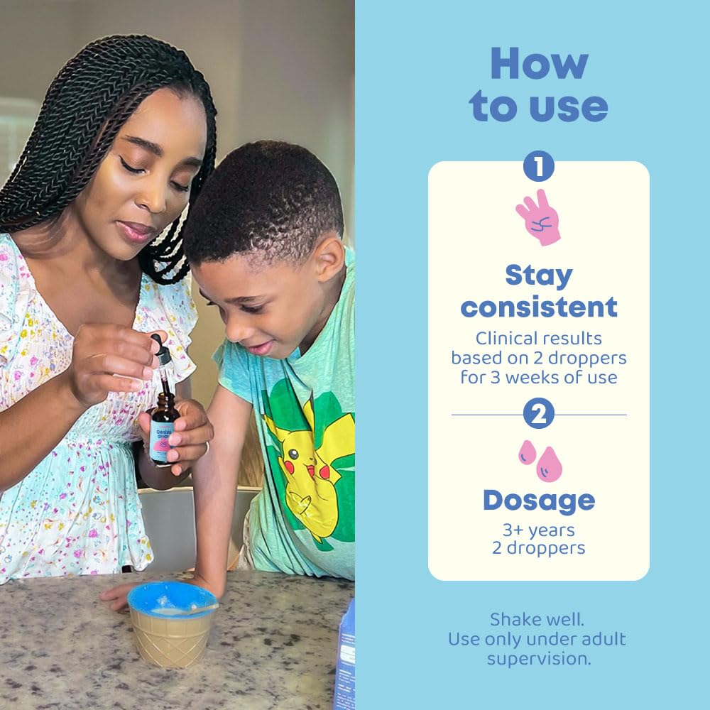 JoySpring Genius Drops for Kids | Clinically Proven Focus Supplement | Liquid Herbal Focus Supplement with Ginkgo Biloba for Kids (1 fl oz) 30 Servings Nirvana Guru