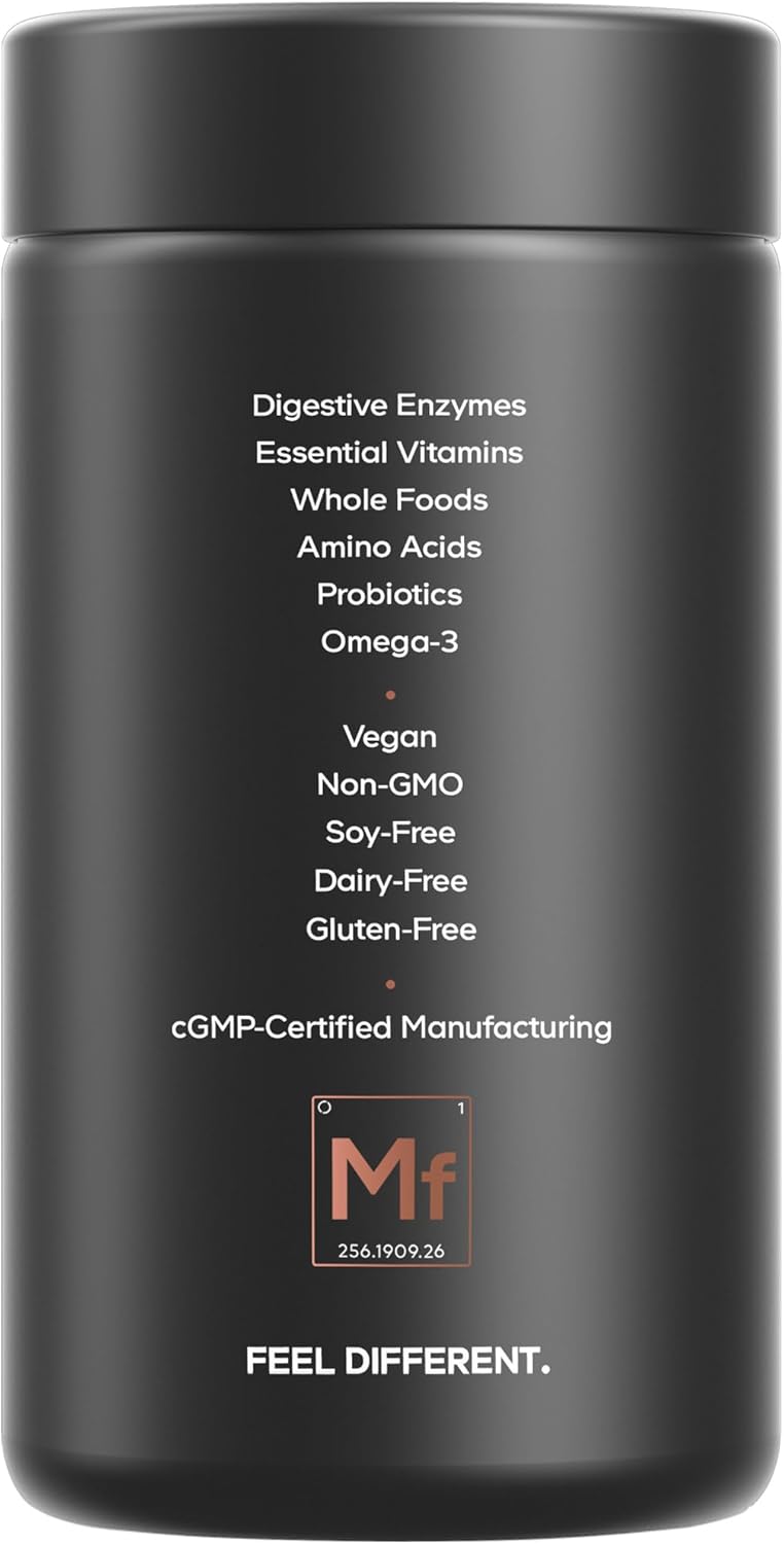 Codeage Men’s Daily Multivitamin – 25+ Essential Vitamins & Minerals, Organic Whole Foods, Probiotics, Omega-3, Zinc, Vitamins A, B, C, D, E & K – 120 Capsules - Nirvana Guru