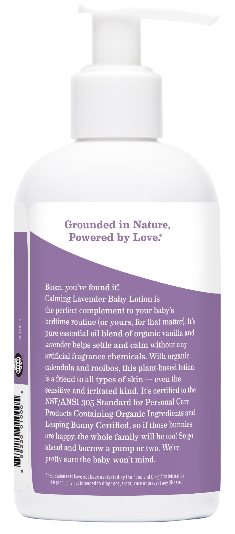 Earth Mama Calming Lavender Baby Lotion for Dry Skin, Calendula Cream for Newborn Skin Care, Organic Moisturizer for Children with Aloe Juice, Rooibos, & Shea Butter, Lavender Lotion, 8 Fl Oz Nirvana Guru