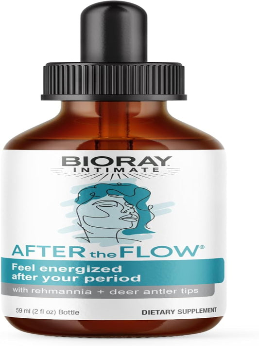 BIORAY After The Flow - 2 fl oz - Natural Menstrual Support - Non-GMO, Gluten Free Nirvana Guru