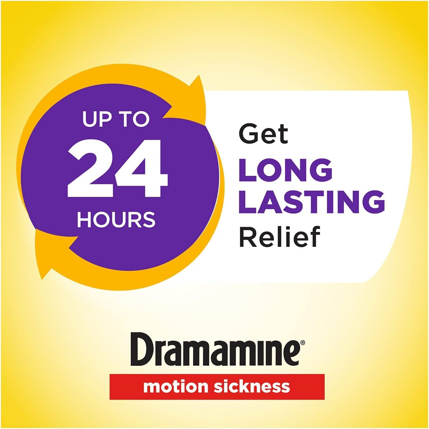Dramamine All Day Less Drowsy, Motion Sickness Relief, 8 Count