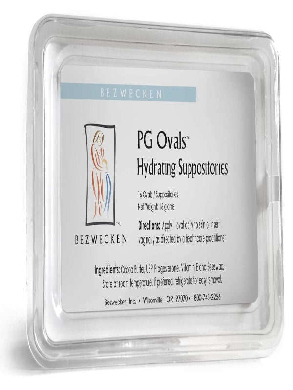 Bezwecken – PG Ovals – 16 Oval Suppositories – Same Trusted Formula, New Improved Shape – Professionally Formulated to Alleviate Vaginal Dryness in Women of All Ages – Progesterone-Only Alternative Nirvana Guru