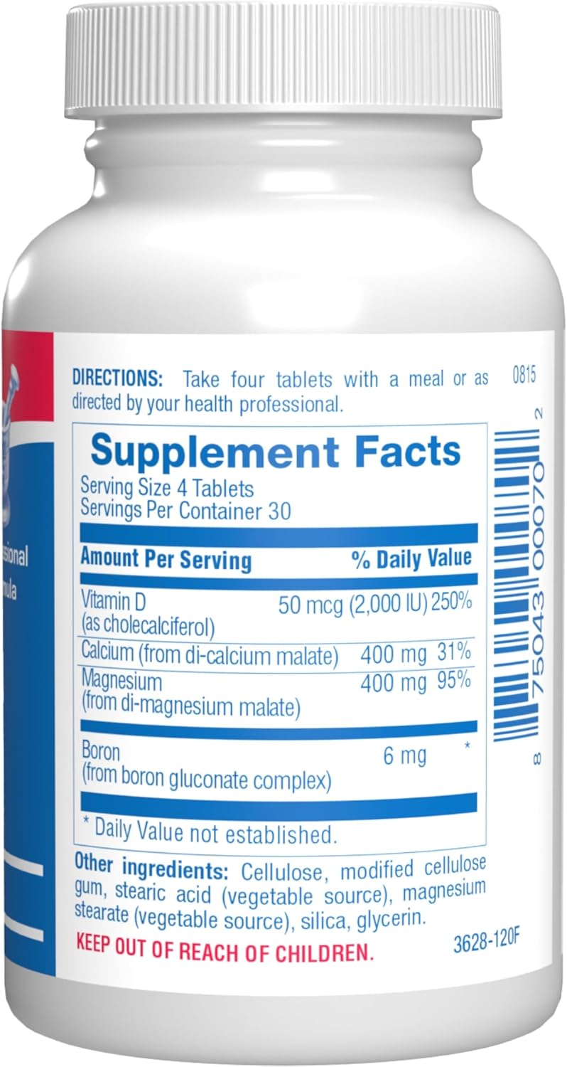 Calcium Magnesium D3 Bone Supplement for Women - Clinical Bone Strength Supplement with Magnesium Calcium Vitamin D3 & Boron Complex for Bone Maintenance - 120 Count Nutra Cal 1:1 Nirvana Guru