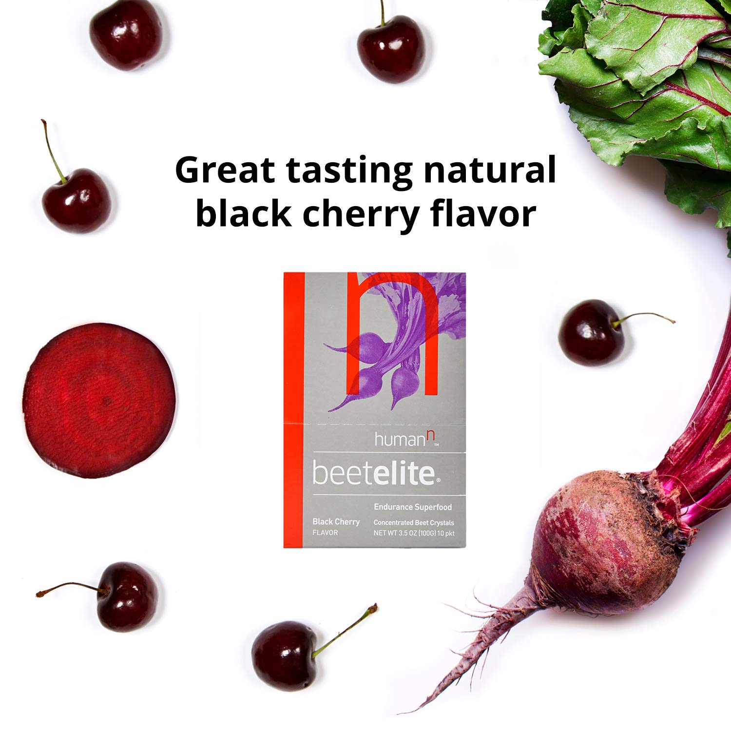 HumanN SuperBeets Sport Endurance Pre Workout Powder – NSF Certified – Nitric Oxide Supplement – Caffeine, Creatine & Stimulant Free Energy – Wild Cherry Flavor, 20 Servings - Nirvana Guru