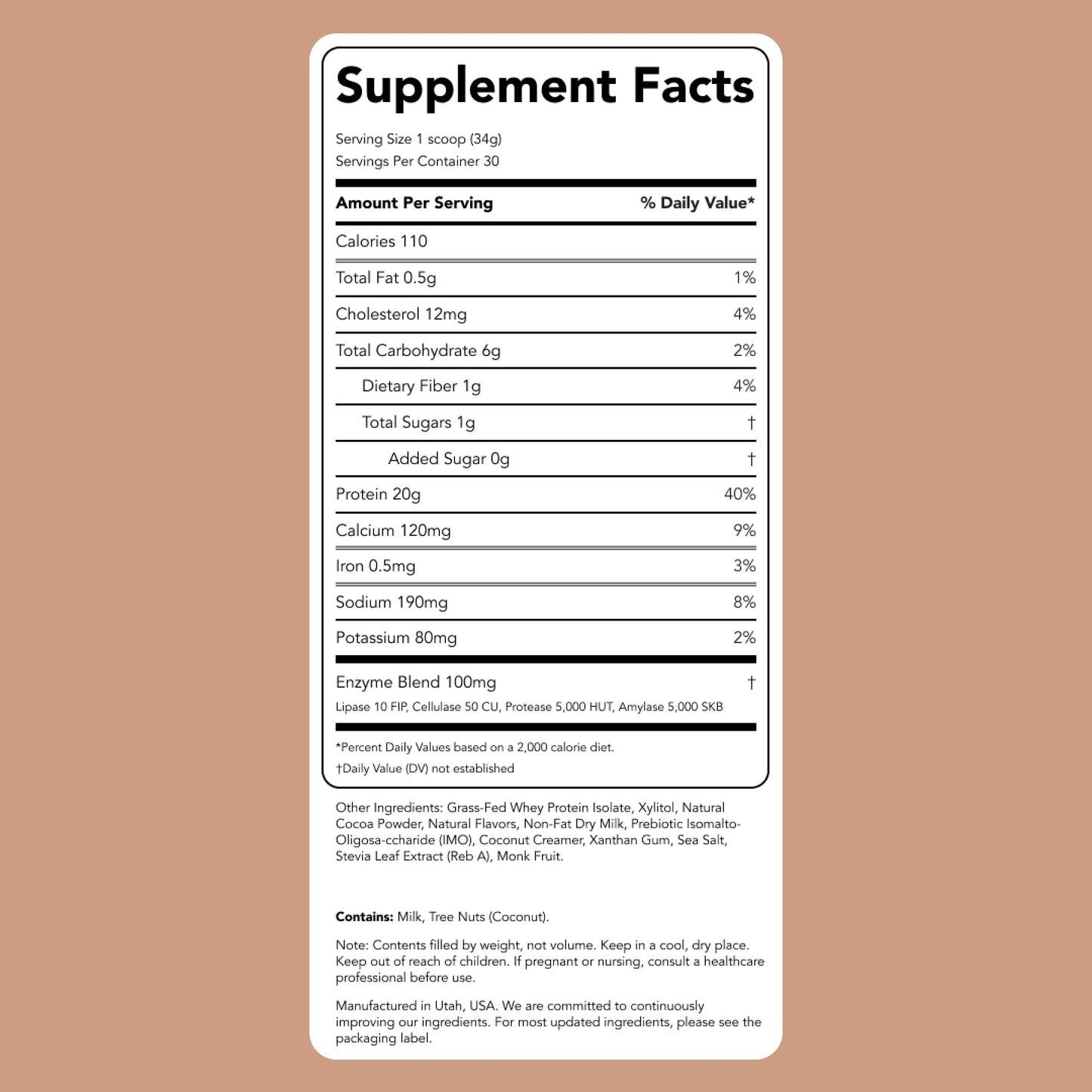 Clean Simple Eats Whey Protein Powder, Simply Vanilla Flavor Naturally Sweetened, 100% Grass Fed Protein Powder with Digestive Enzymes & No Artificial Ingredients, Gluten Free, 30 Servings