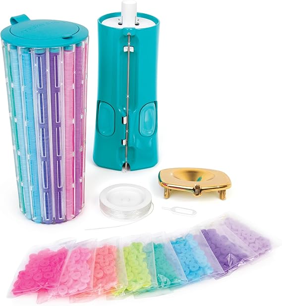 Make It Real Heishi Bead Kit - Vibrant Colors - Creative Beading Set for Kids Compatible with Bracelet Maker - Organize with Storage Case nirvanaguru