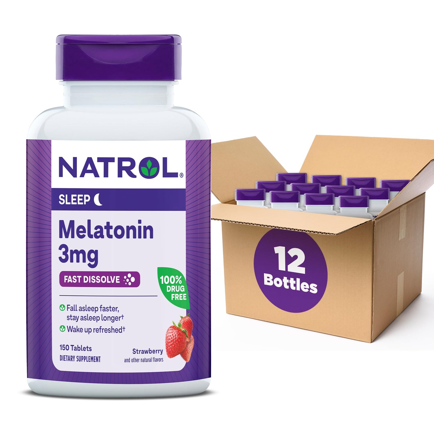 Natrol Melatonin 3 mg Time Release, Dietary Supplement to Minimize Wake Ups, Nighttime Sleep Aid, 100 Tablets, Up to a 100 Day Supply Nirvana Guru
