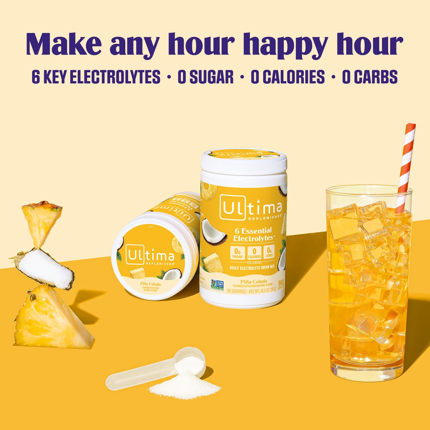 Ultima Replenisher Daily Electrolyte Powder Drink Mix – Sugar Free – Lemonade, 90 Servings – Hydration Powder with 6 Key Electrolytes and Trace Minerals – Keto Friendly, Vegan, Non-GMO - Nirvana Guru