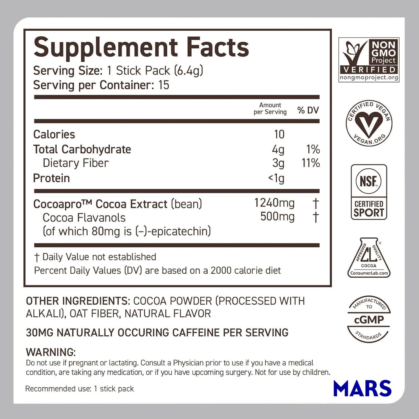 CocoaVia Cardio Health Cocoa Powder, 30 Servings, 500mg Cocoa Flavanols, Support Heart Health, Boost Nitric Oxide, Improve Circulation, Energy, Preworkout, Vegan, Dark Chocolate Cacao Nirvana Guru