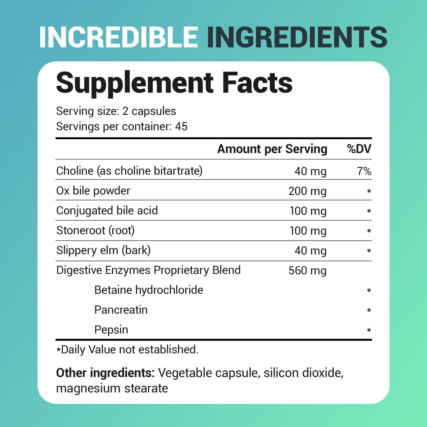 Dr. Berg Gallbladder Formula Extra Strength - with Ox Bile Powder and Conjugated Bile Acid - Digestive Enzymes Proprietary Blend - Full 45-Day Supply - 90 Vegetable Capsules - Nirvana Guru