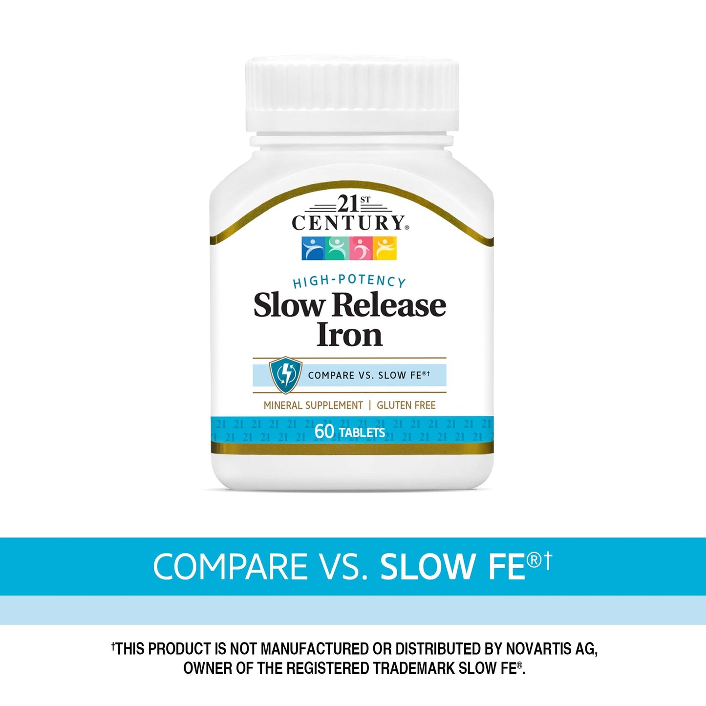 21st Century Slow Release Iron Tablets, 60 Count Nirvana Guru