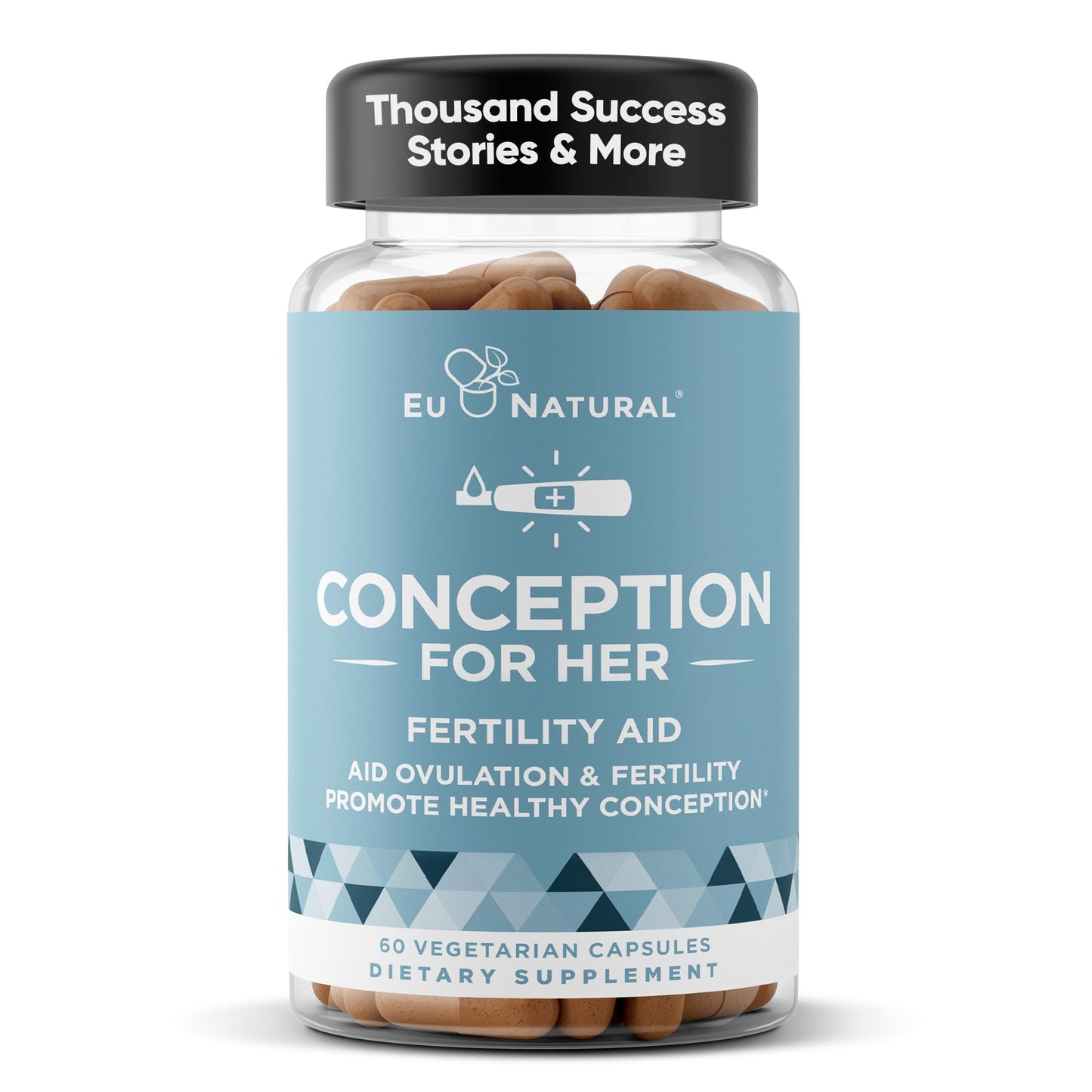 Conception Fertility Supplements for Women – Aids Ovulation, Hormonal Balance, & Regular Cycles – Prenatal Vitamin Support with Myo-Inositol, Folate, Folic Acid, Vitex – 60 Vegetarian Soft Capsules Nirvana Guru
