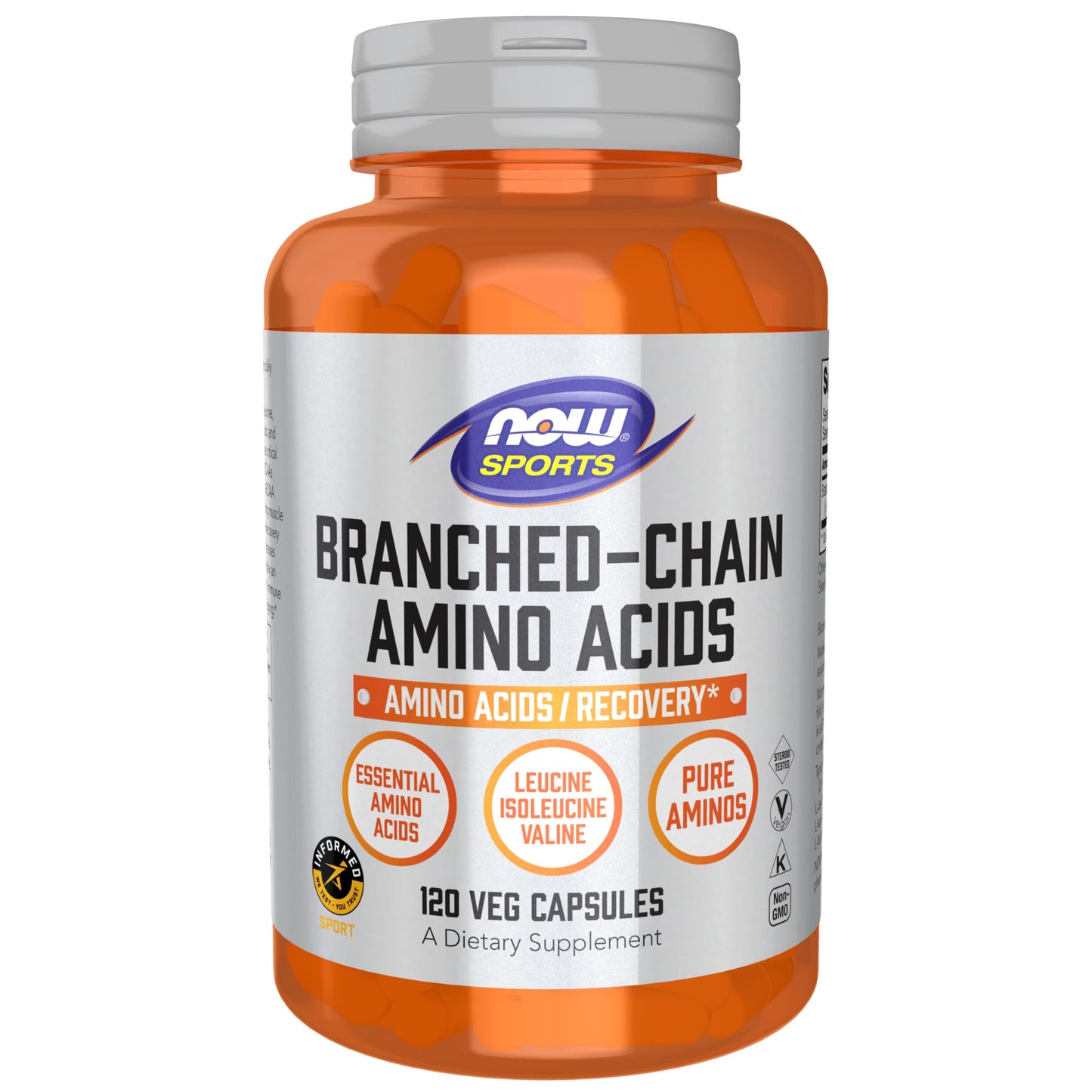 NOW Foods Sports Nutrition, Branched Chain Amino Acids, With Leucine, Isoleucine and Valine, 240 Veg Capsules Nirvana Guru