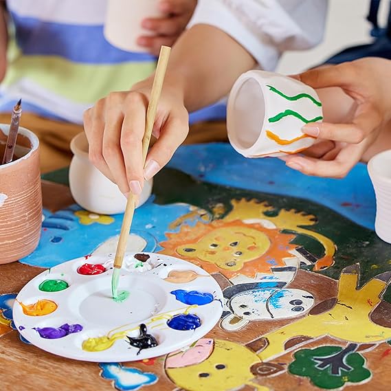 Pottery Wheel for Kids - Complete Pottery Painting Kit Arts and Crafts for Kids Ages 8-12 with 3 Pack Air Dry Clay Art Supplies Toys for Girls Boy Birthday Gift for 6 7 8 9 10 11 12+ nirvanaguru