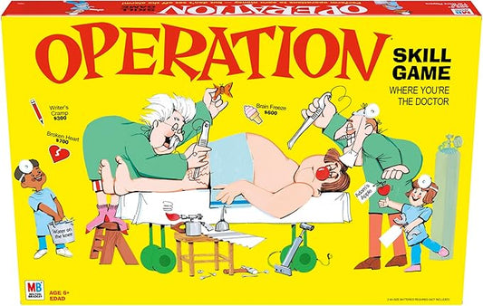 Operation Electronic Board Game, Family Games for Kids Ages 6+, Kids Board Games for 1+ Players, Funny Games for Kids, Kids Gifts (Amazon Exclusive) nirvanaguru