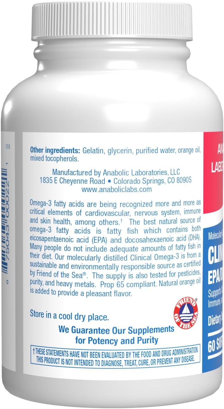 Omega 3 Fish Oil 1200 mg - Clinical DHA EPA Omega 3 Supplement with Burpless Fish Oil Brain Heart & Overall Health - Molecularly Distilled for Purity - Certified Sustainably Sourced (Orange Flavored) Nirvana Guru
