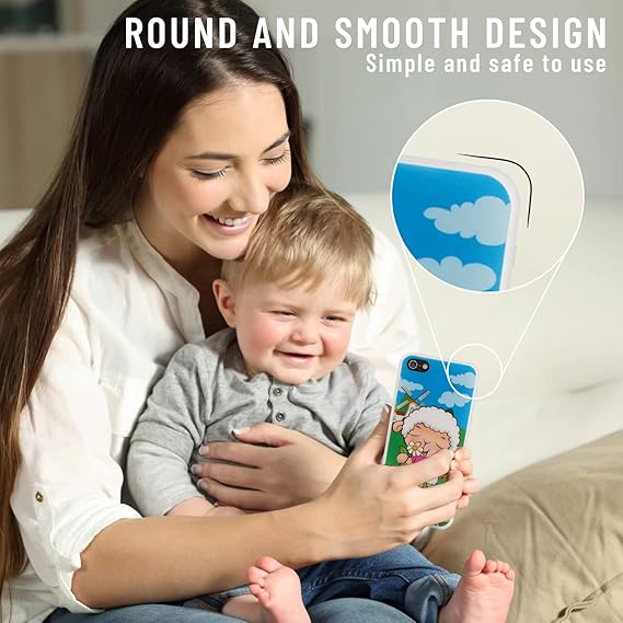 Toy Learning Play Cell Phone with 8 Functions and Dazzling Lights Interactive Toy for Toddler Baby Kids Boys Girls nirvanaguru