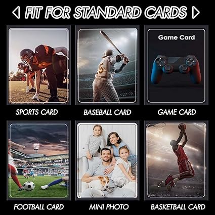 1000 Counts Card Sleeves Top Loaders for Trading Cards, Penny Soft Sleeves Baseball Card Sleeves Protectors Fit for Sports Cards, Football, Game Card nirvanaguru