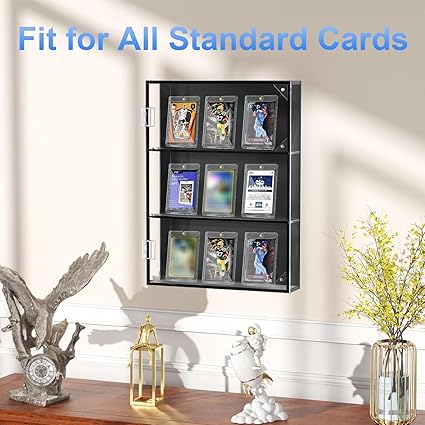 30ct Magnetic Card Holder, 35pt One Card Holder Touch for Trading Cards, U-V Protection Magnetic Card Case for Baseball Cards, Card Protectors Hard Plastic, Display Case for Game Cards, Sports Cards nirvanaguru