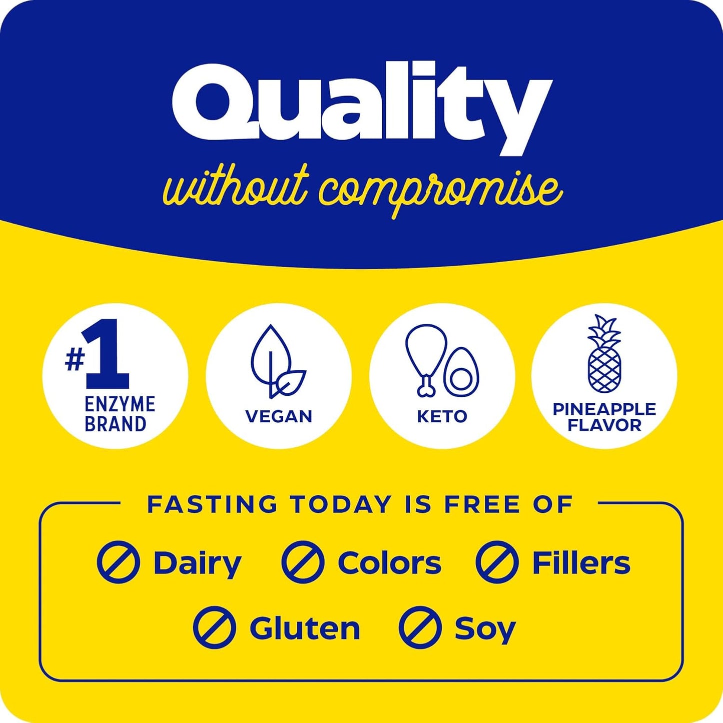 Enzymedica, Fasting Today, Intermittent Fasting Drink Mix with Electrolyte Powder Supplement for Hydration, Appetite and Muscle Health, Keto Friendly, Tropical Pineapple Flavor, 24 Servings - Nirvana Guru