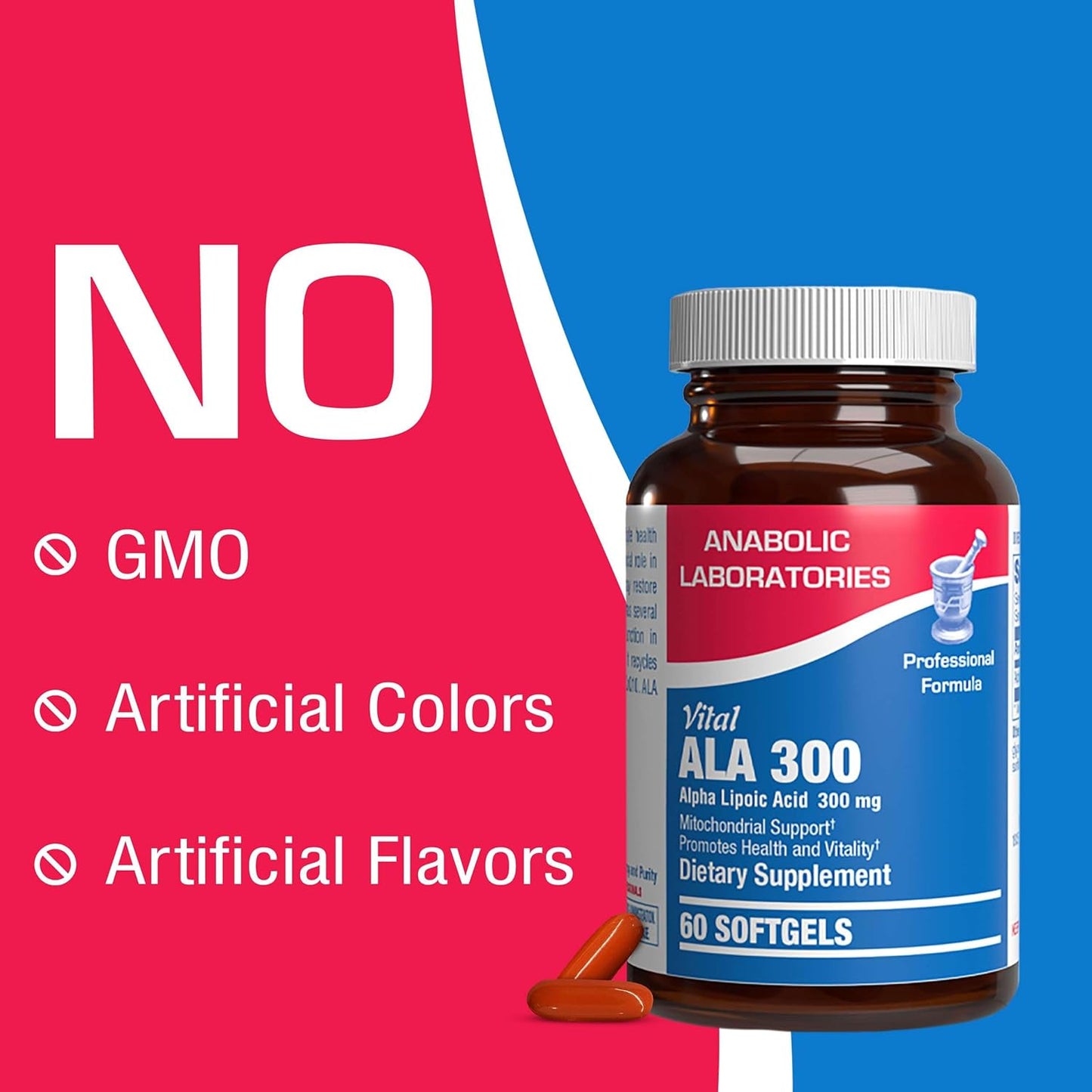 Alpha Lipoic Acid 300mg - Clinical Formula ALA Supplement for Liver Eye Brain Mitochondria Energy Antioxidant & Nerve Support - Non-GMO Soy Free & Easy to Swallow Softgels - 60 Servings Nirvana Guru