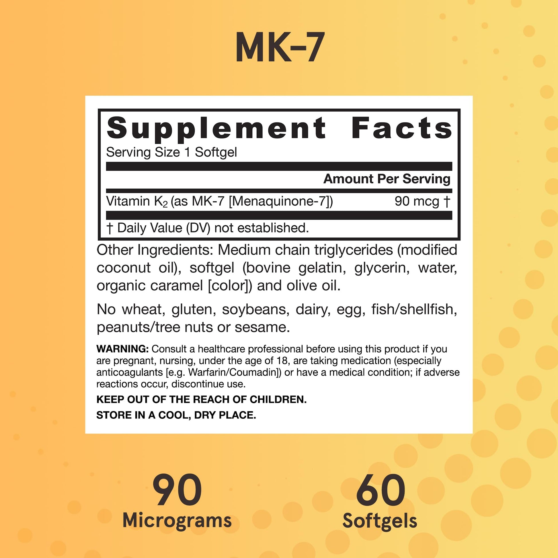 Jarrow Formulas MK-7 90 mcg - Bioactive Form of Vitamin K2 - 120 Servings (Softgels) - For Bone & Cardiovascular Health - Vitamin K2 MK-7 Dietary Supplement - K2 Vitamin Supplement MK-7 - Gluten Free - Nirvana Guru