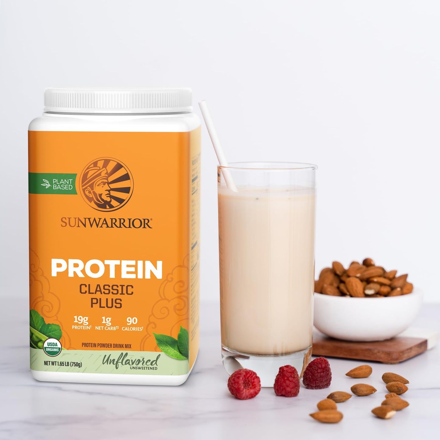Brown Rice Protein Powder with Bcaa & Amino Acids Raw Rice Protein Shake Gluten Free Low Carb Dairy Free | Plant Based Classic Sprouted Brown Rice Protein Powder Natural 375g by Sunwarrior - Nirvana Guru