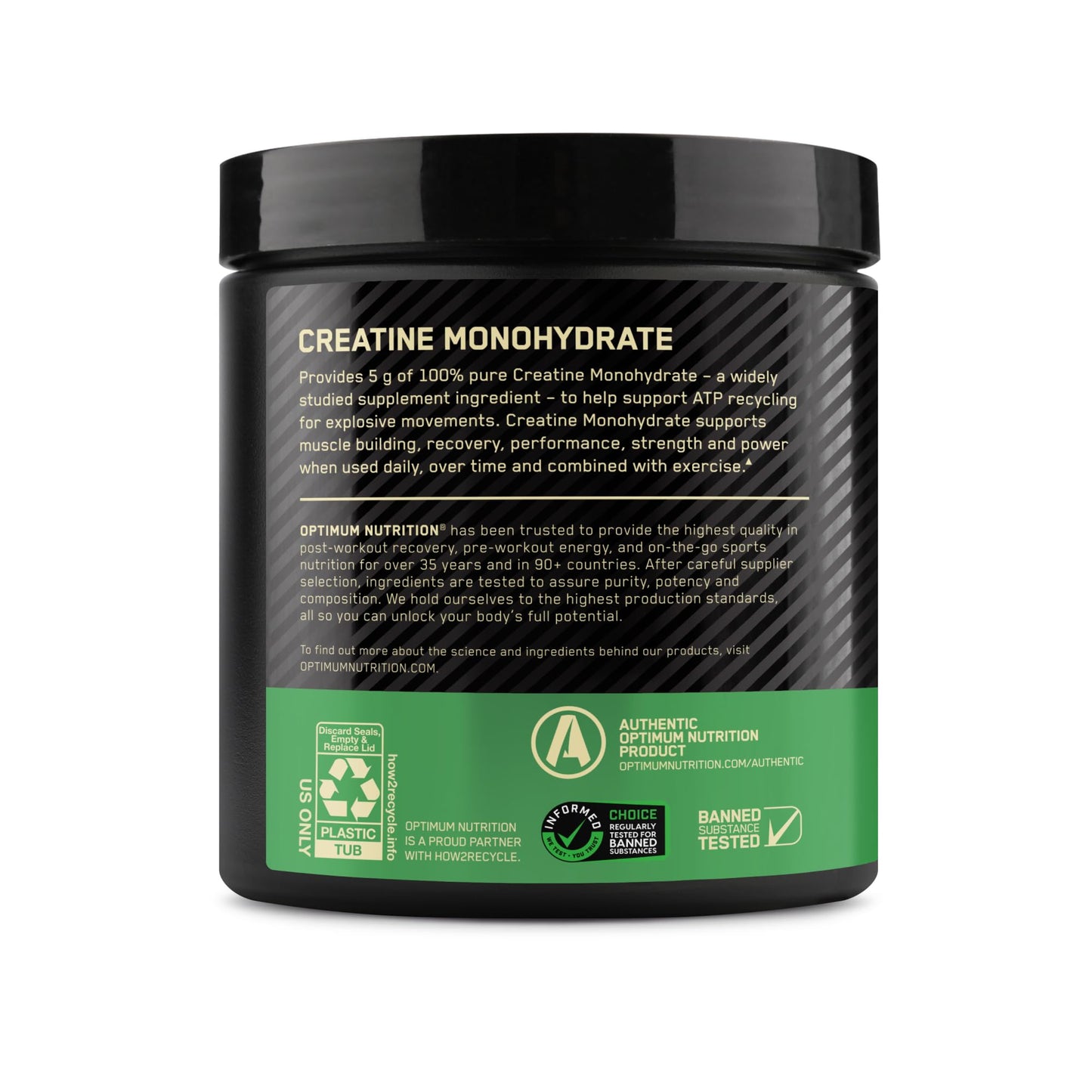Optimum Nutrition Micronized Creatine Monohydrate Powder, Unflavored, 120 Servings, 600 Grams (Packaging May Vary) Nirvana Guru