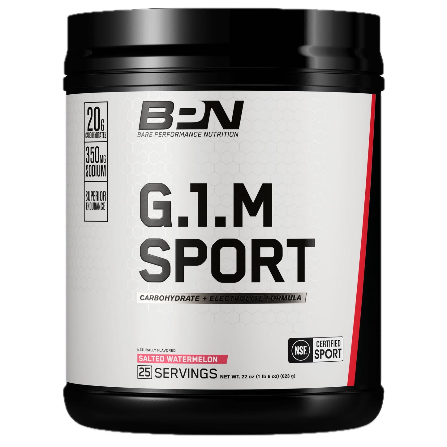 BARE PERFORMANCE NUTRITION, BPN G.1.M Go One More Sport, Endurance Training Fuel, Superior Carbohydrate & Electrolytes Powder Formula, Reduce Fatigue, Lemon Lime, 25 Servings