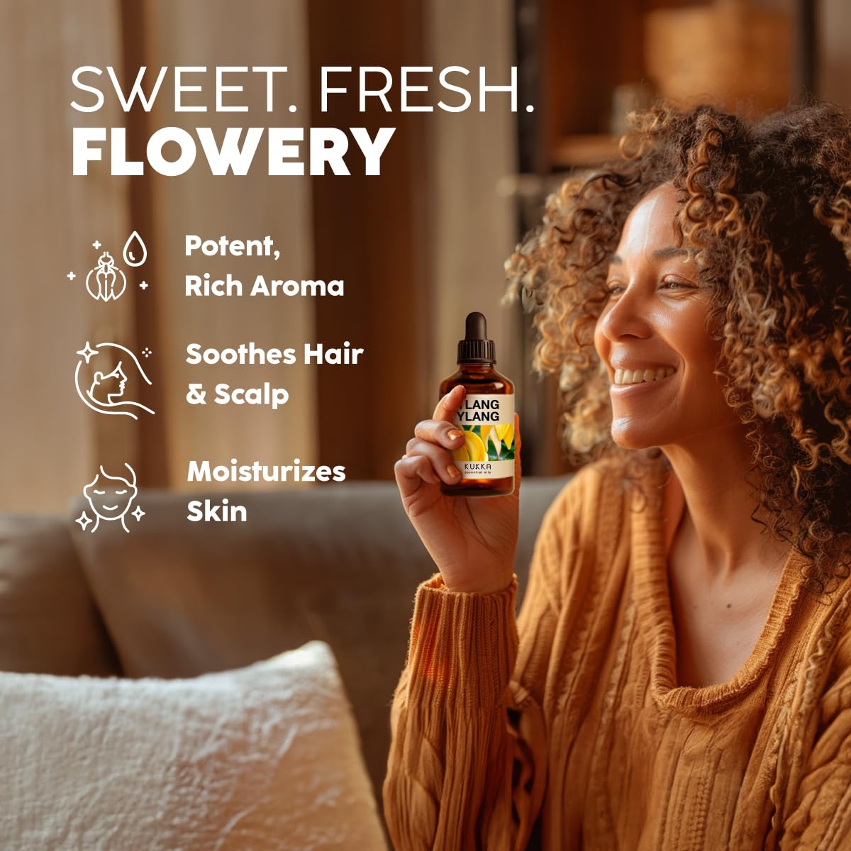 KUKKA essential oils 100% Pure & Natural Lavender Essential Oil for Diffuser, Body, Aromatherapy & Soap Making Scent (4 Fl Oz/118 ml)