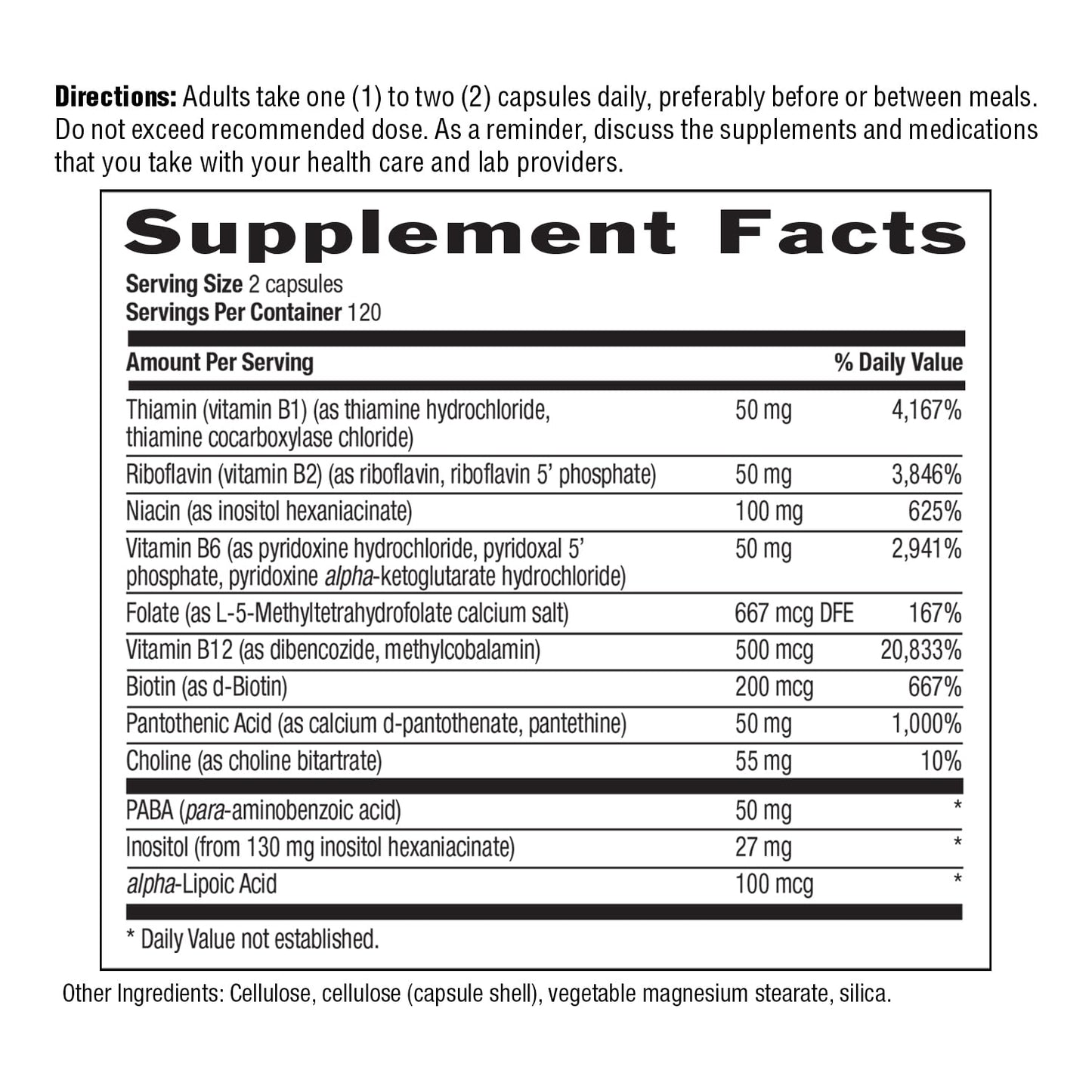 Country Life Coenzyme B-Complex, 120 Capsules – Supports Energy & Metabolism, Mood & Cognitive Function – Vegan, Gluten-Free, Bioavailable B Vitamins with Choline Nirvana Guru