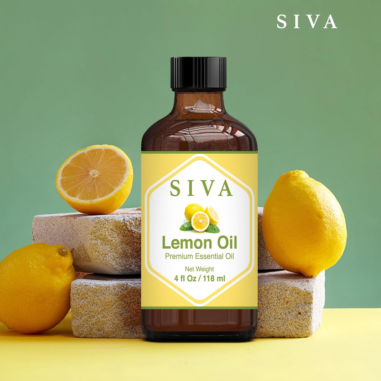 SIVA Lavender Essential Oil - 4 Fl Oz – Natural Lavender Oil - for Diffuser, Face, Skin Care, Aromatherapy, Hair Care, Scalp and Body Massage - with Dropper - Nirvana Guru