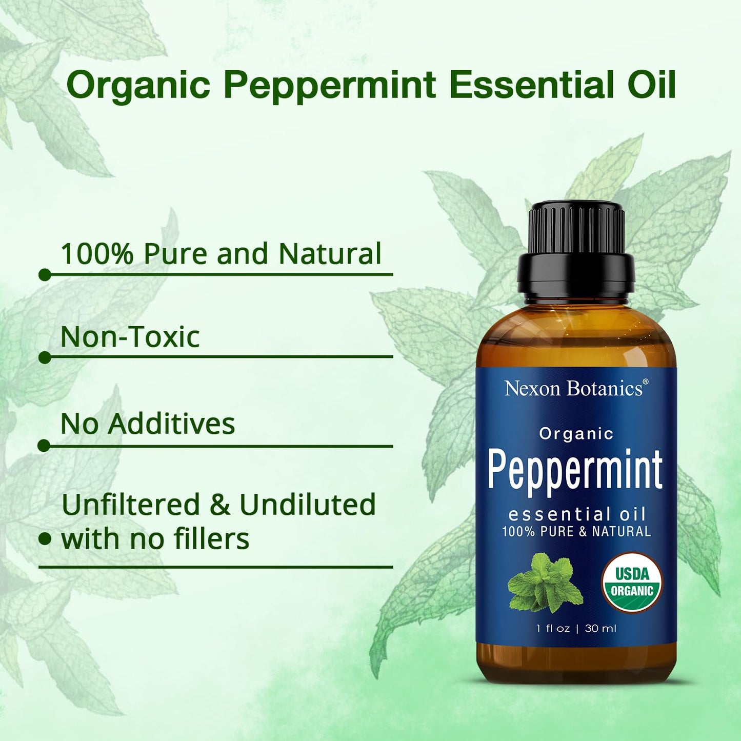 Organic Lavender Essential Oil 30 ml - Pure Natural Oils for Diffuser, Aromatherapy, Skin & Hair Care - Aceite De Lavanda Orgánico - Nexon Botanics - Nirvana Guru