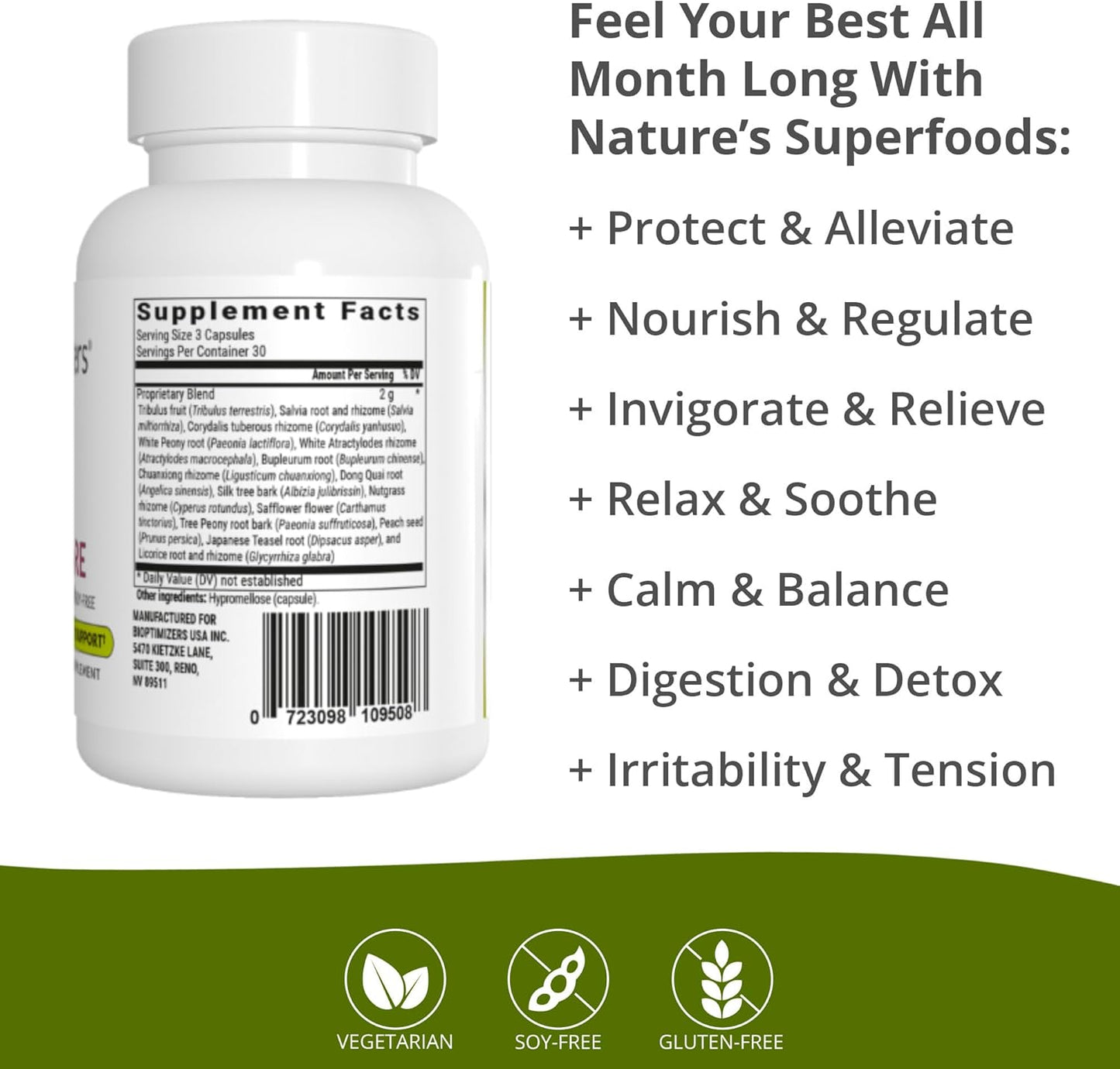 BiOptimizers Magnesium Breakthrough 4.0, (60 Capsules) & Cycle Care, (90 Capsules) - Natural Sleep, Brain, and Menstrual Relief Support Supplement Bundle Nirvana Guru
