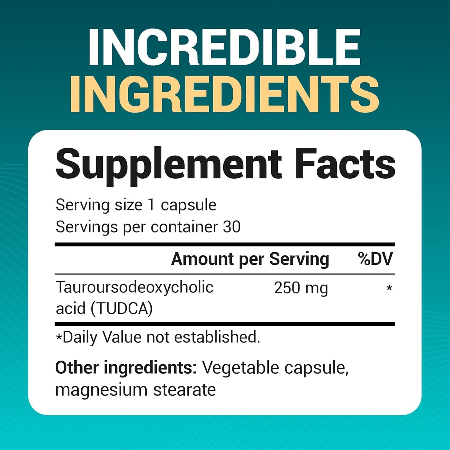 Dr. Berg TUDCA Supplement (Tauroursodeoxycholic Acid) - Powerful Formula for Liver Health, Bile Flow, Gallbladder Support, and Digestive Health* - 30 Capsules Nirvana Guru