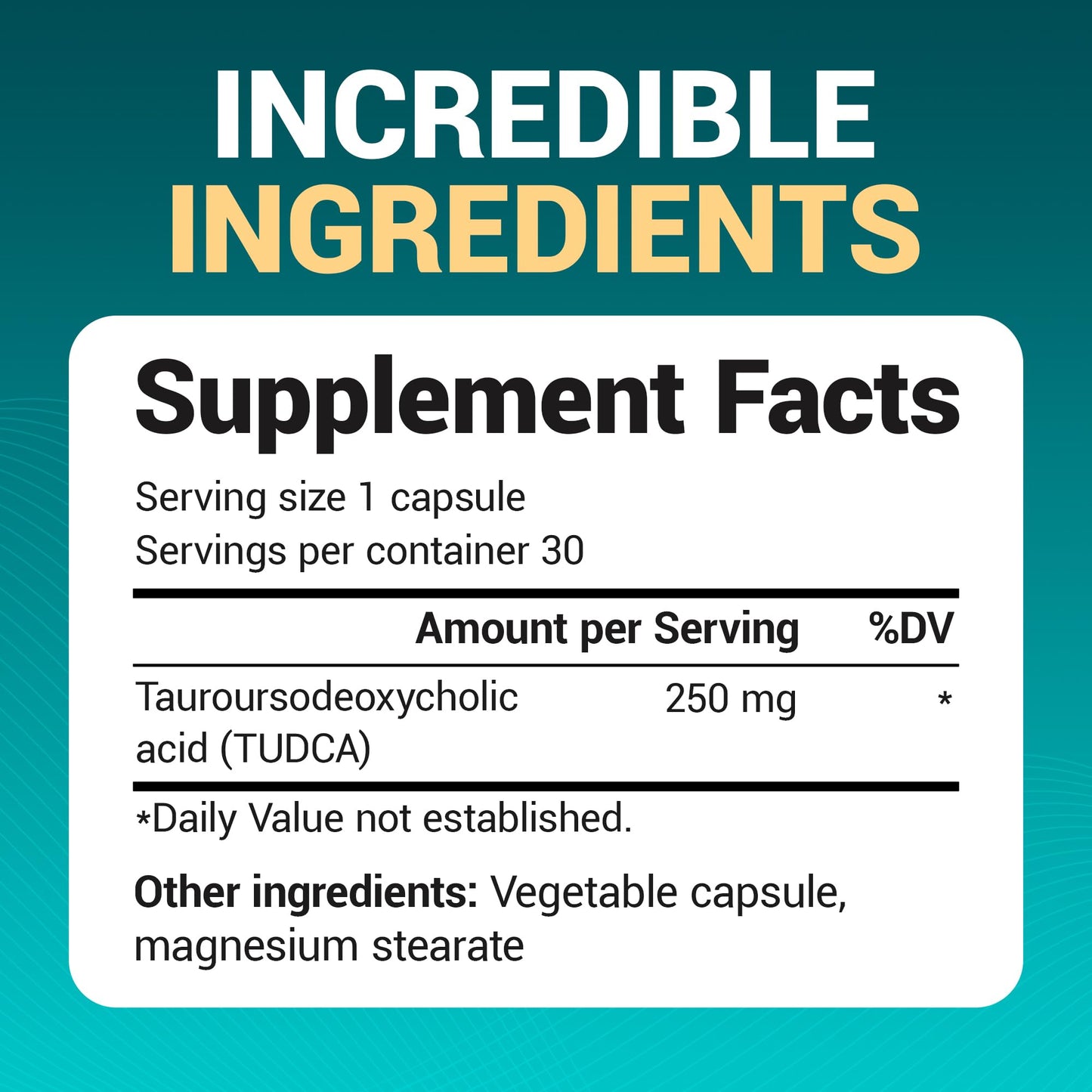 Dr. Berg TUDCA Supplement (Tauroursodeoxycholic Acid) - Powerful Formula for Liver Health, Bile Flow, Gallbladder Support, and Digestive Health* - 30 Capsules - Nirvana Guru