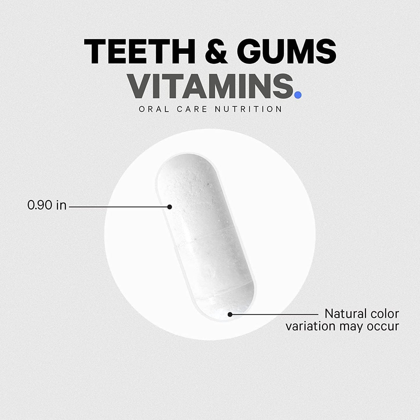 Codeage Teeth & Gums Vitamins + Oral Probiotics Supplement for Mouth - Whole Food Calcium, Collagen, Potassium, Vitamin C, D3, K2, Zinc – Oral Care & Dental Multivitamin Supplements - 90 Capsules - Nirvana Guru