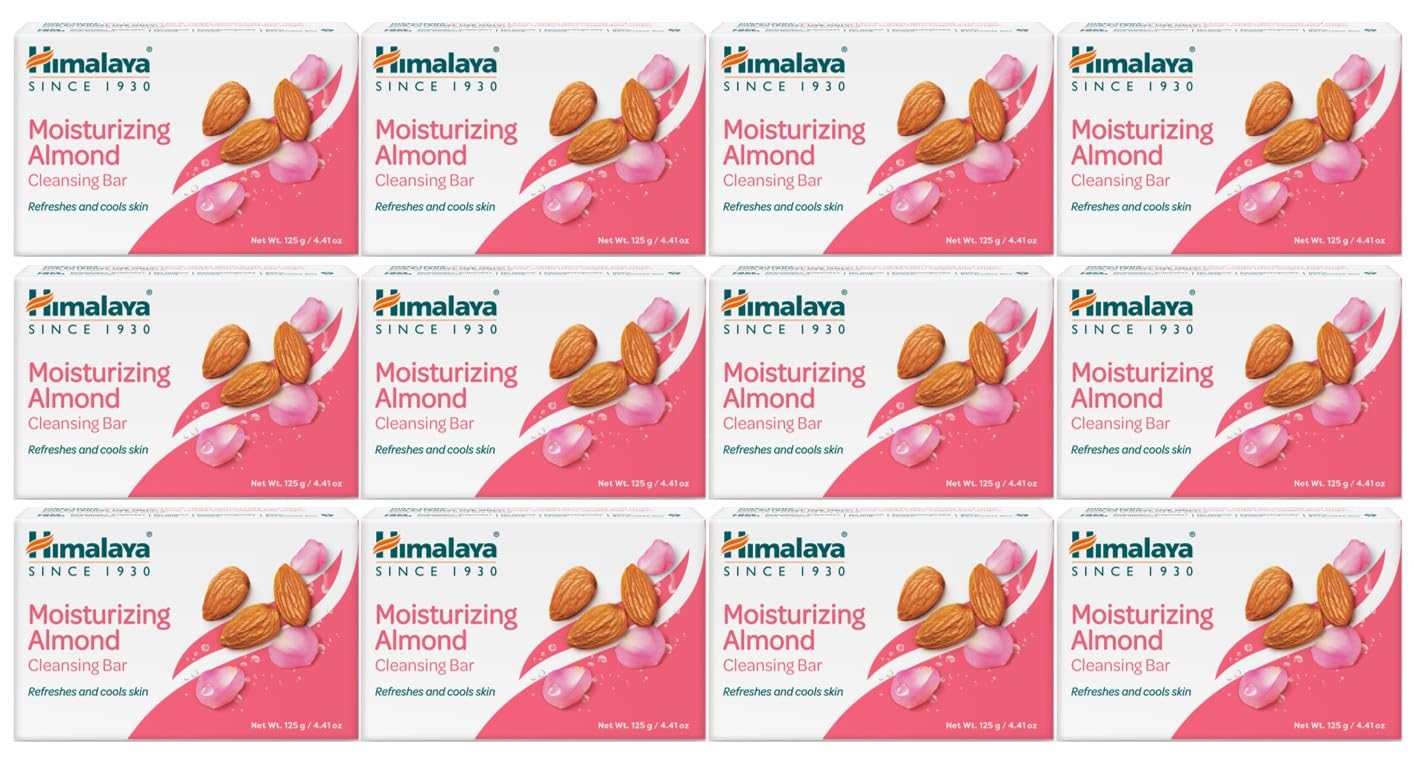 Himalaya Purifying Neem & Turmeric Cleansing Bar for Clean and Healthy Looking Skin, Free from Parabens, SLS and Phthalates, Gluten Free, Vegan, 125 g (4.41 oz), 6 Pack - Nirvana Guru