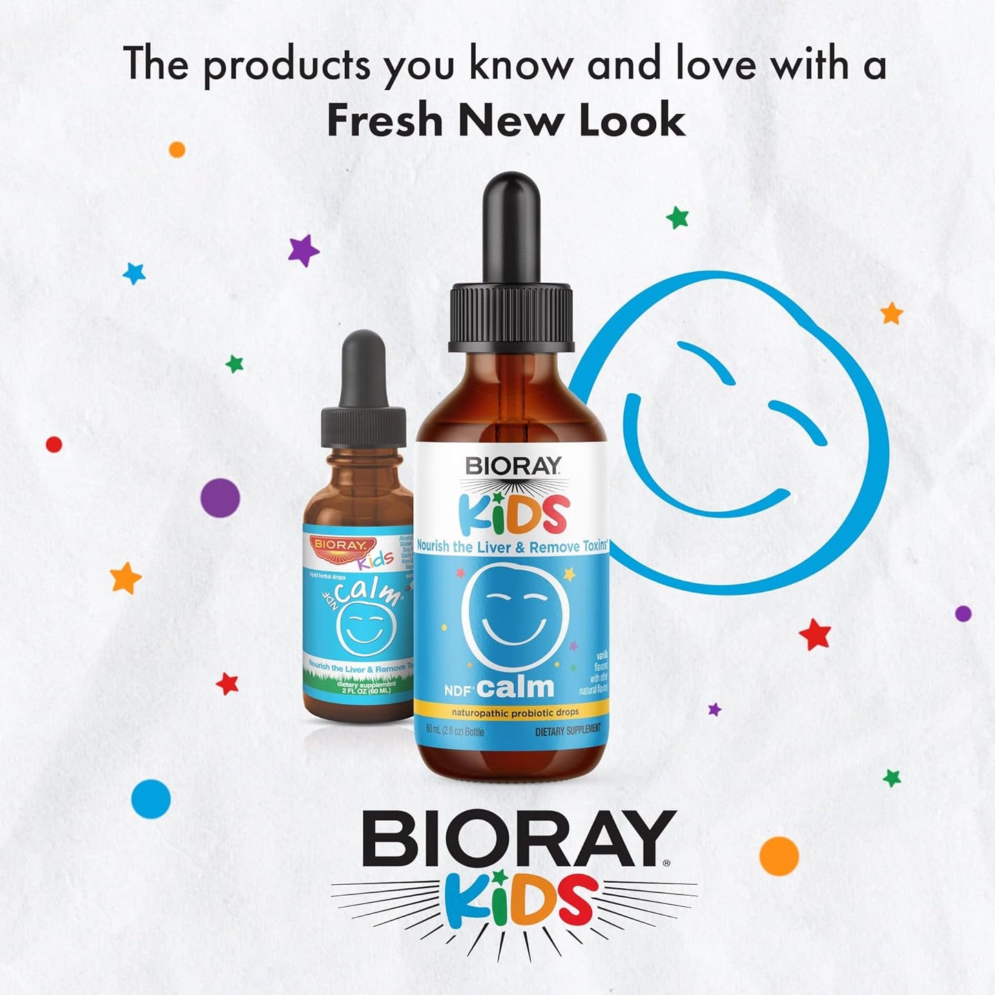 BIORAY Kids NDF Calm, Vanilla - 4 fl oz - Nourish The Liver & Remove Toxins - Non-GMO, Vegan, Gluten Free - 2-4 Month Supply Nirvana Guru