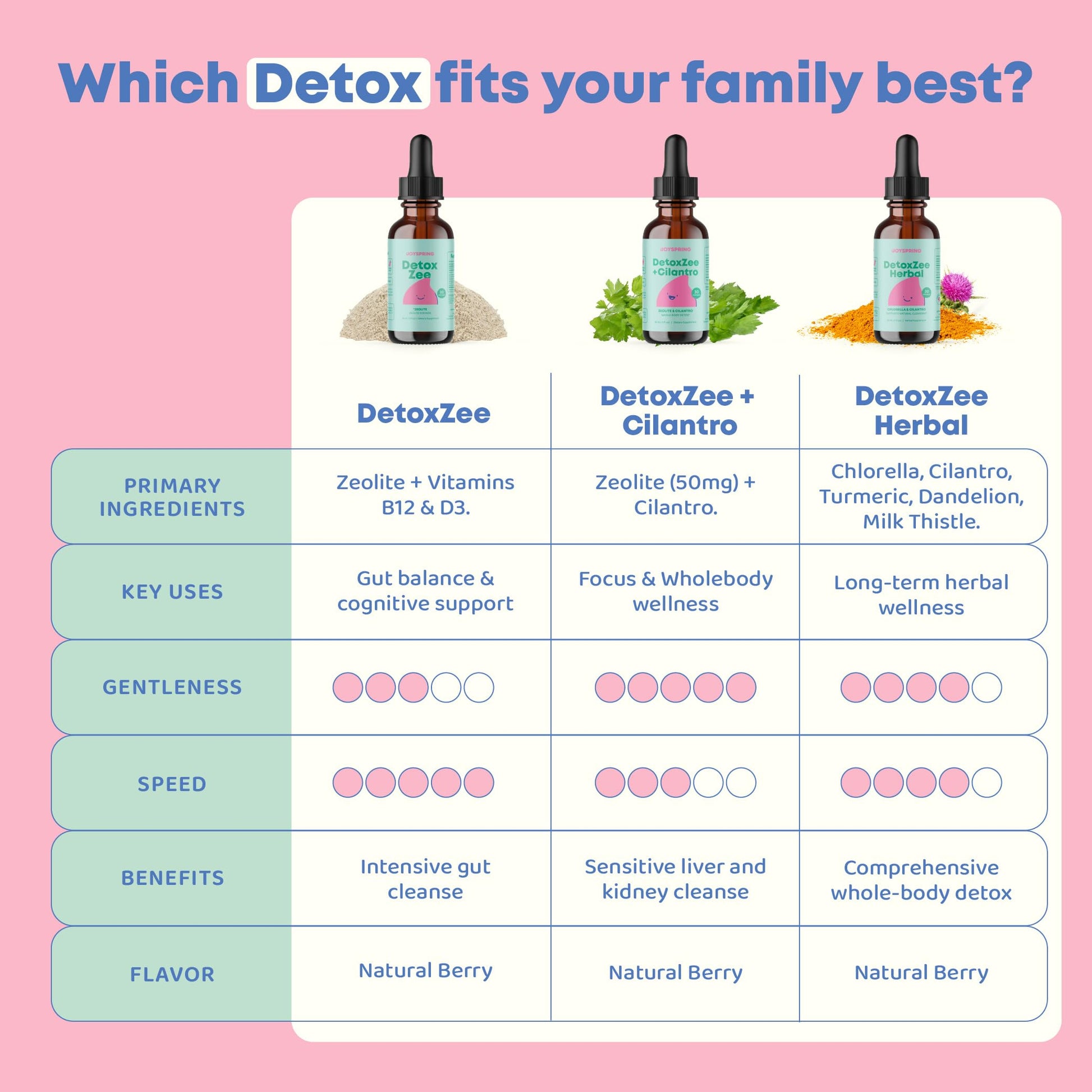 JoySpring Zeolite Drops for Kids – Natural Berry Flavor with Vitamin D3 – Supports Wellness & Everyday Vitality – 30-Day Supply Nirvana Guru