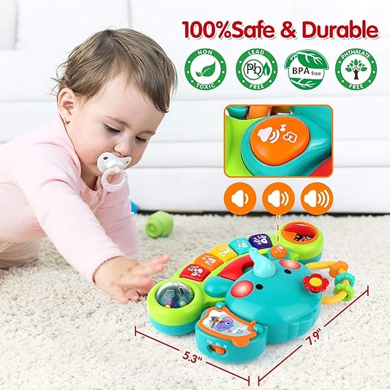 Baby Piano Toy 6 to 12 Months Light Up Music Baby Toys for 0 6 9 12 18 Months Early Learning Educational Piano Keyboard Infant Babies Girl Toy 1 Year Old Boy Girls Gift nirvanaguru