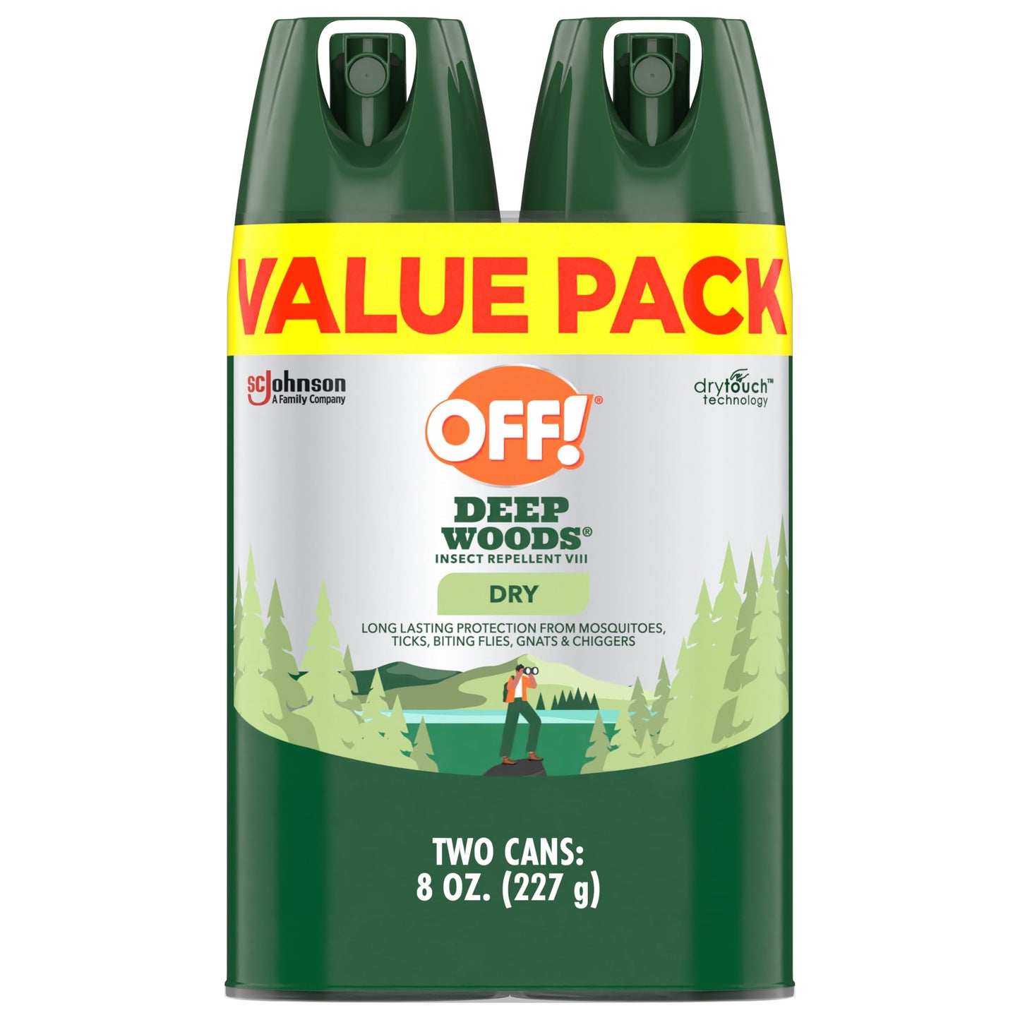 OFF! Deep Woods Insect Repellent Aerosol, Dry, Non-Greasy Formula, Bug Spray with Long Lasting Protection from Mosquitoes, 4 Oz, 2 Count Nirvana Guru