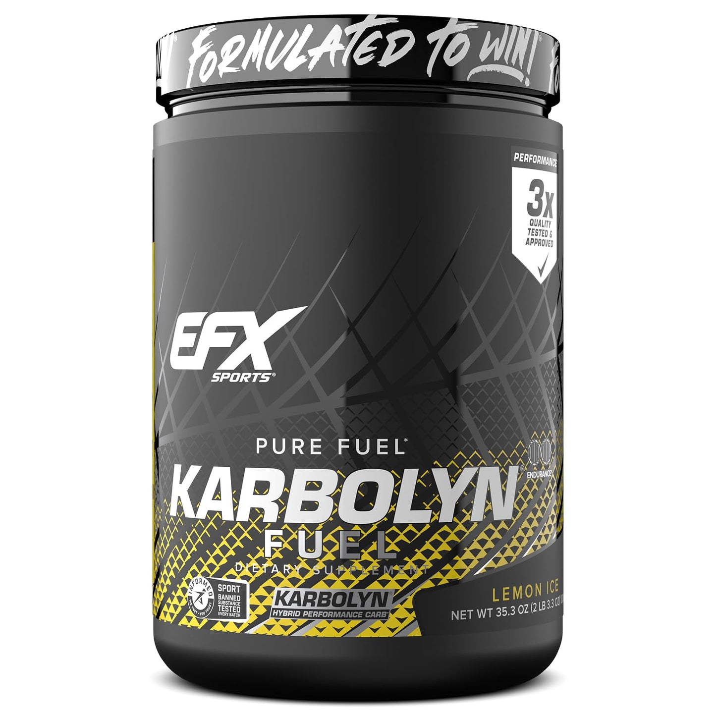 EFX Sports Karbolyn Fuel | Fast-Absorbing Carbohydrate Powder | Carb Load, Sustained Energy, Quick Recovery | Stimulant Free | 39 Servings (Neutral) Nirvana Guru