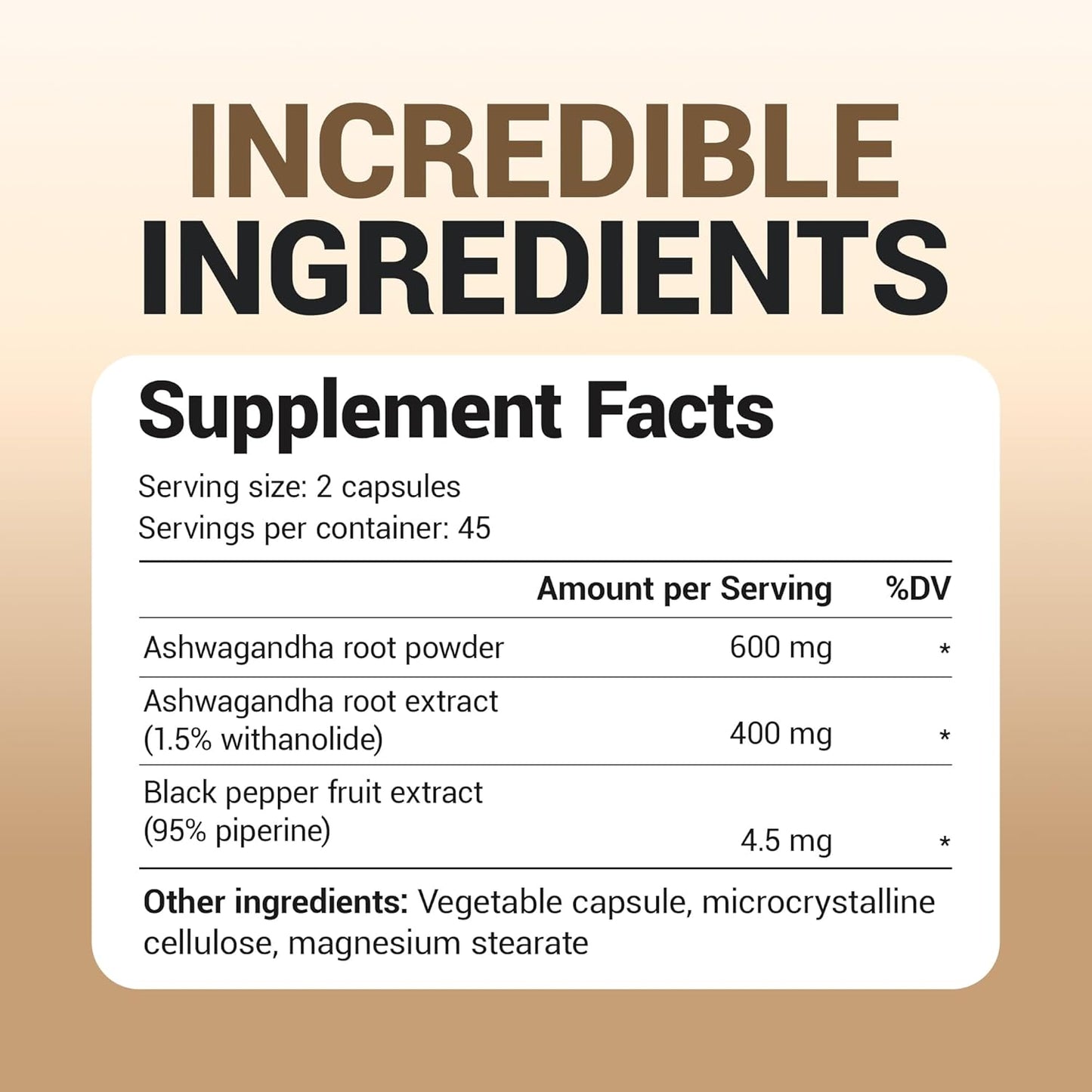 Dr. Berg Ashwagandha Capsules 1000mg - Includes Ashwagandha Root with Black Pepper from Bioperine - Ashwagandha Supplements 90 Capsules - Nirvana Guru