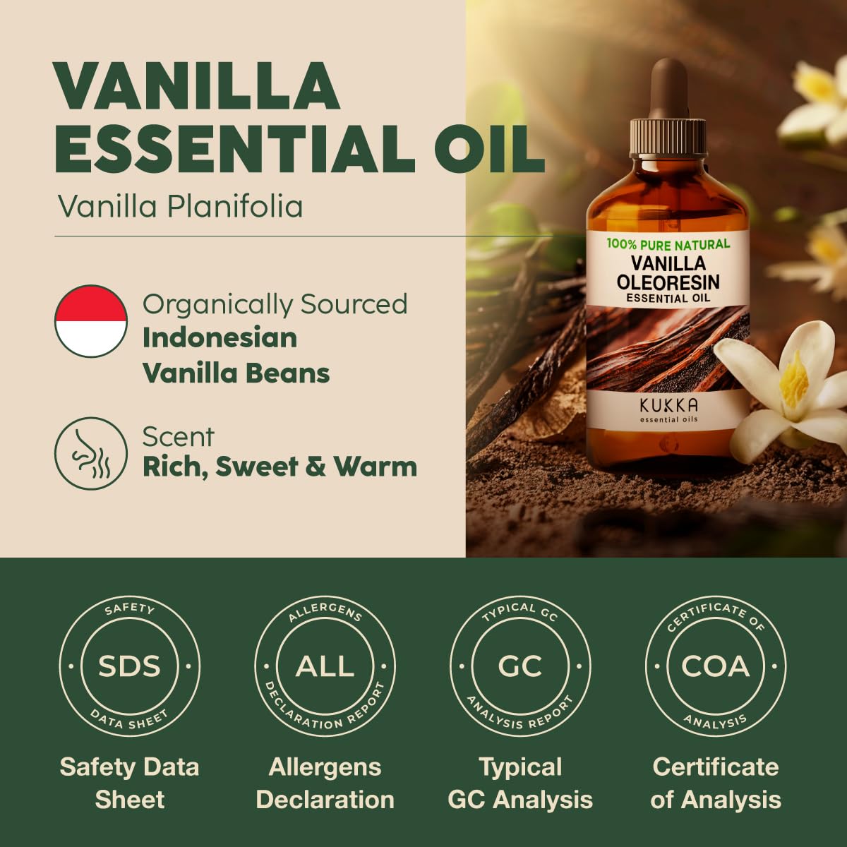 KUKKA essential oils 100% Pure & Natural Lavender Essential Oil for Diffuser, Body, Aromatherapy & Soap Making Scent (4 Fl Oz/118 ml)