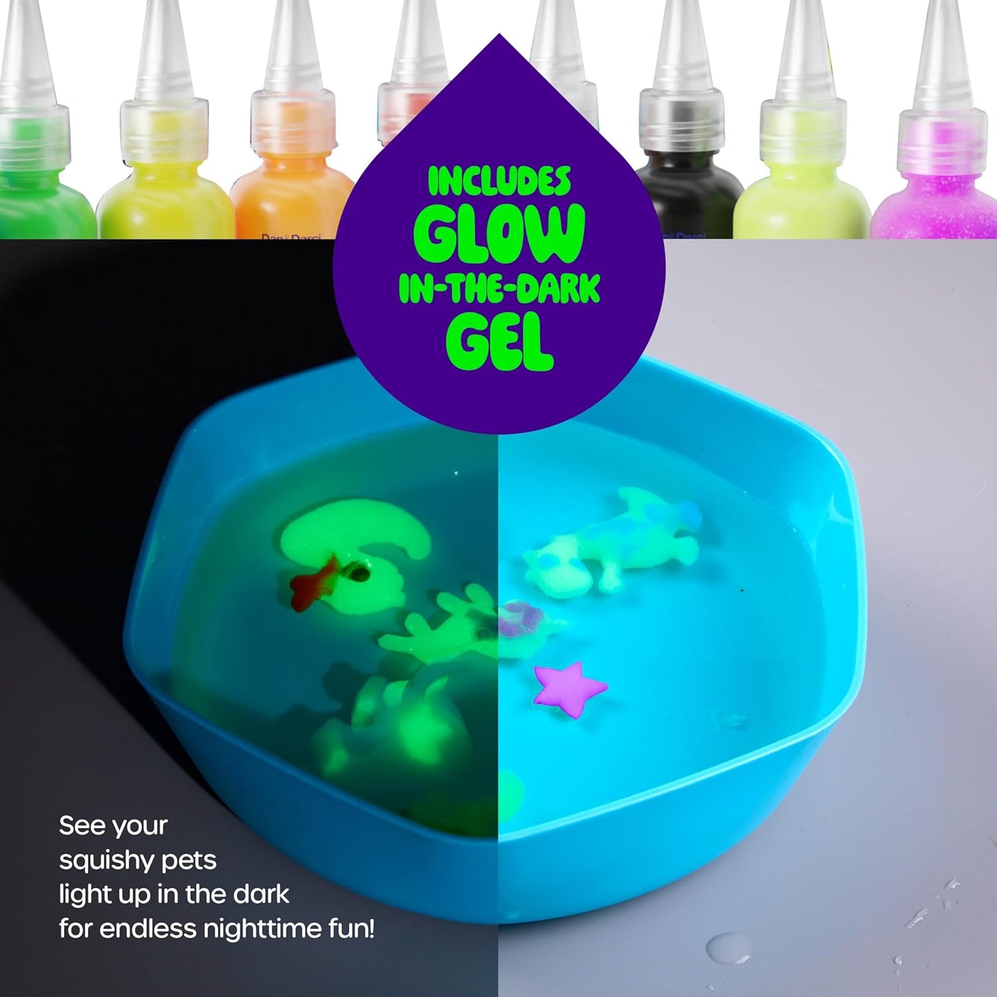 Dan&Darci Aqua Fairy Water Gel Kit for Kids - Craft for Kids - Magic Elf Toy Kits - Waters Pets - DIY Squishy Maker - Make Your Own Squishies Toys Crafts for Boys & Girls Ages 6-12 Nirvana Guru